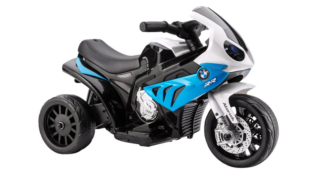 Sej blå bMW motorcykel 6 v motor - til børn